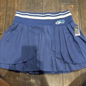 Disney Women's Navy Skater Skirt with Striped Waistband